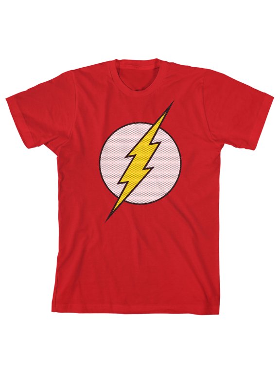 DCO Flash Logo Youth Boys Red T-Shirt-Medium