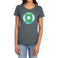 thumbnail image 1 of DCO Gl Neon Distress Logo Women's T Shirt, Charcoal, X-Large, 1 of 6