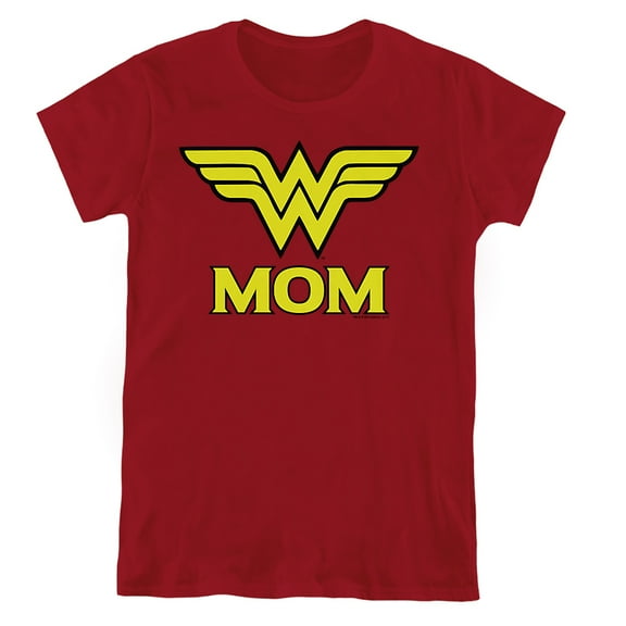 DCO Wonder Mom Women's T Shirt, Cardinal, X-Large