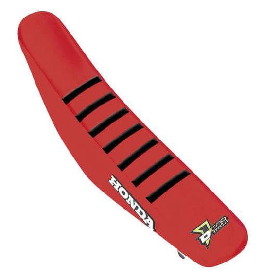 Dcor 30-10-464 Factory Reinforced Seat Cover -Red/White/Red Ribs
