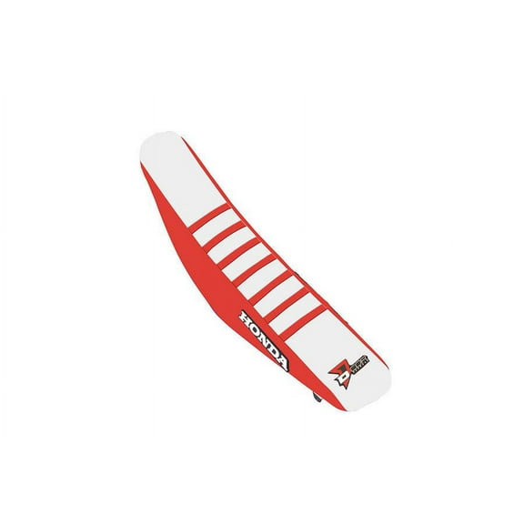 Dcor 30-10-474 Factory Reinforced Seat Cover - Red/White/Red Ribs