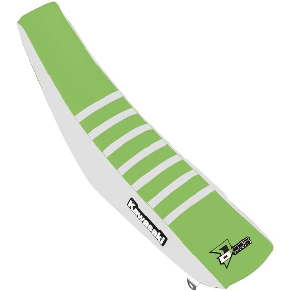 Dcor 30-20-475 Factory Reinforced Seat Cover - White/Green/White Ribs