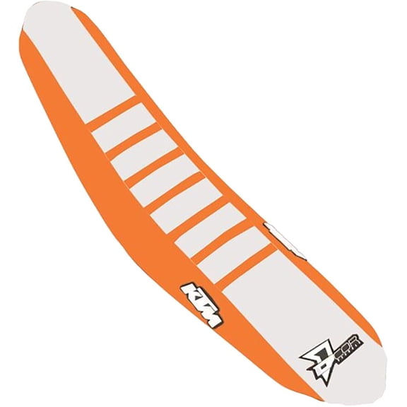 Dcor 30-30-304 Factory Reinforced Seat Cover - Orange/White/Orange Ribs
