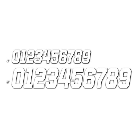 D-Cor 45-36-5 Series Individual Numbers 6in. - No.5 - White