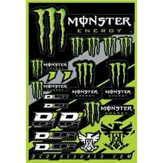 DCOR Decal Sheet 4mm Monster Energy 40-90-102