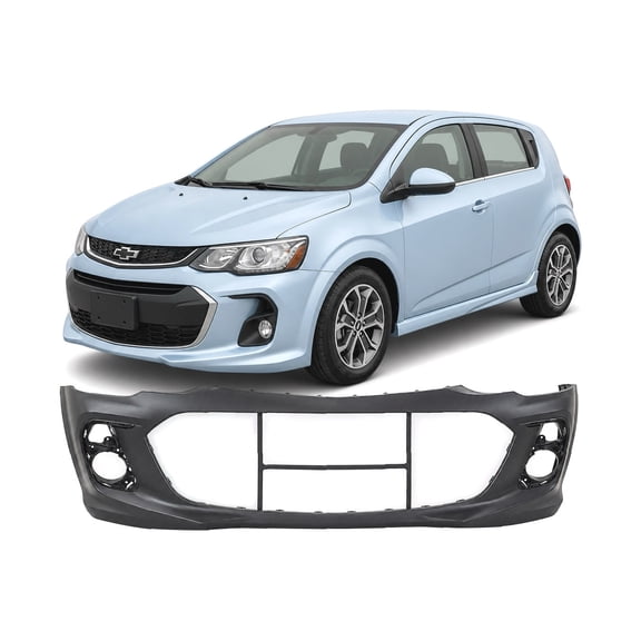 DCP Chevrolet Sonic 2017-2020 Front Bumper Cover EX, LX Models, W/RS pkg. Primed, New 42525595 GM1000A24