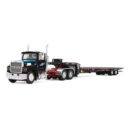 DCP DCP69-2174 1-64 Scale Ford LTL 9000 Day Cab with Landoll 440B-50CA Traveling Axle Trailer - Cappello Heavy Transport