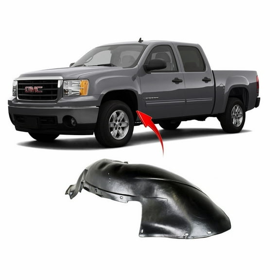 DCP Fender Liner Driver Side for GMC Sierra 1999-2007 GM1248165 15195915