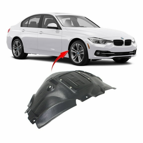 DCP Fender Liner Passenger Side for BMW 3 Series F-30 F-31 F-34 2013-2018 BM1249130