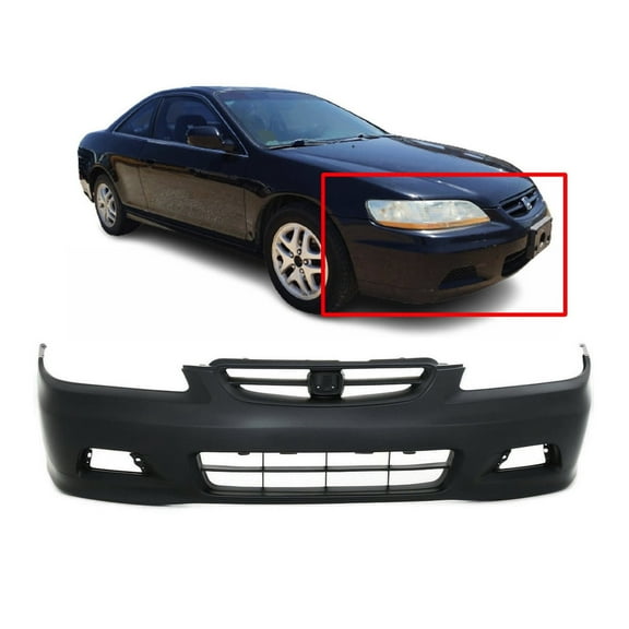 DCP Front Bumper Cover For 2001-2002 Honda Accord Coupe Primed HO1000195