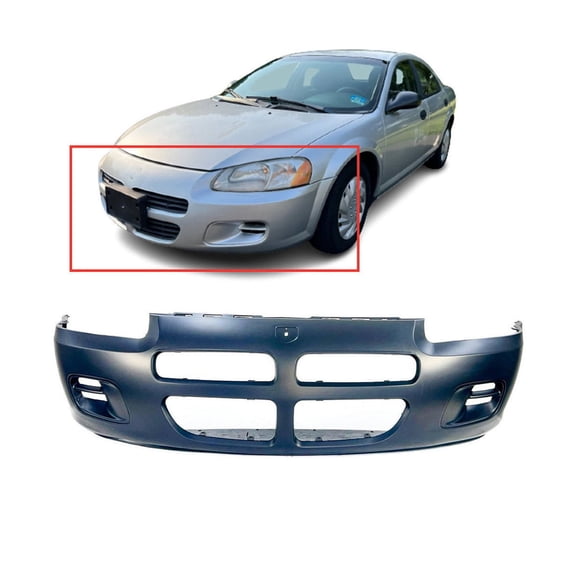 DCP Front Bumper Cover For 2001-2003 Dodge Stratus Sedan ES R/T SE SXT 4805251AB