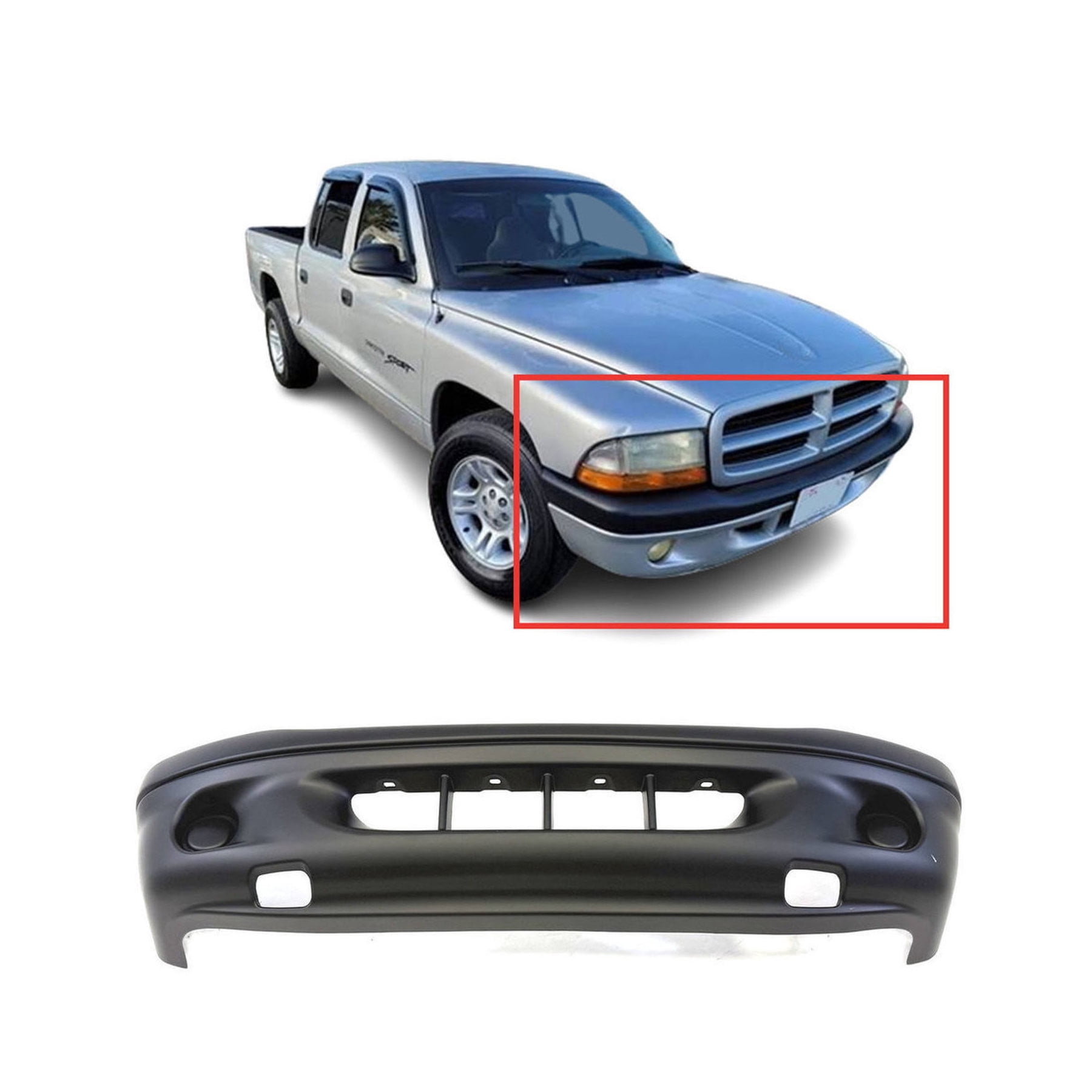 2001 Dodge Dakota Front Bumper