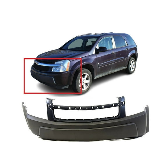 DCP Front Bumper Cover For 2005-2006 Chevy Chevrolet Equinox w molding holes LS
