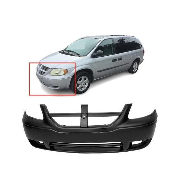 DCP Front Bumper Cover For 2005-2007 Dodge Grand Caravan Base SXT XE 5139117AA