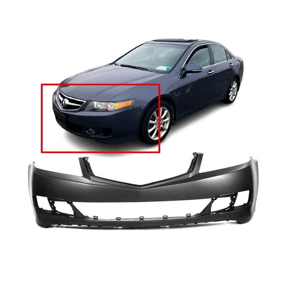 DCP Front Bumper Cover For 2006-2008 Acura TSX W/Fog Light Hls Primed AC1000156