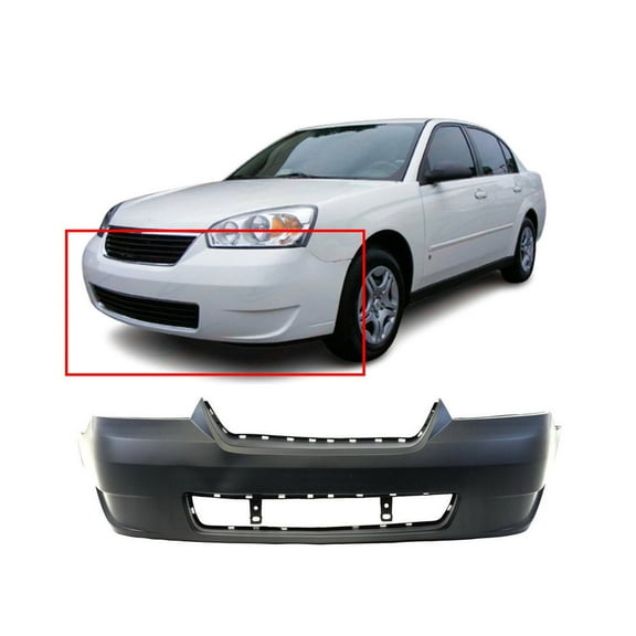 DCP Front Bumper Cover For 2006-2008 Chevrolet Malibu 06-08 Primed 15266276