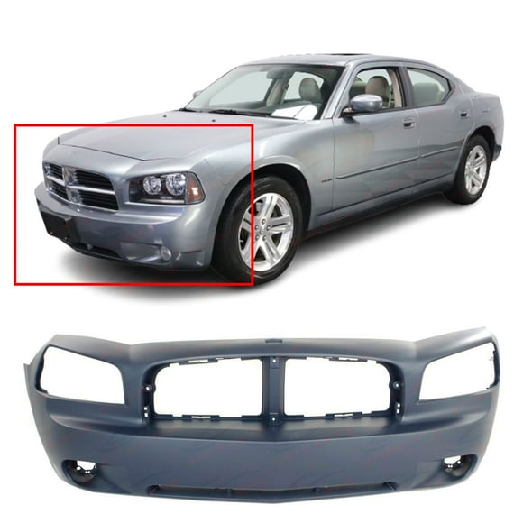 DCP Front Bumper Cover For 2006-2010 Dodge Charger SE SXT Primed 4806179AE