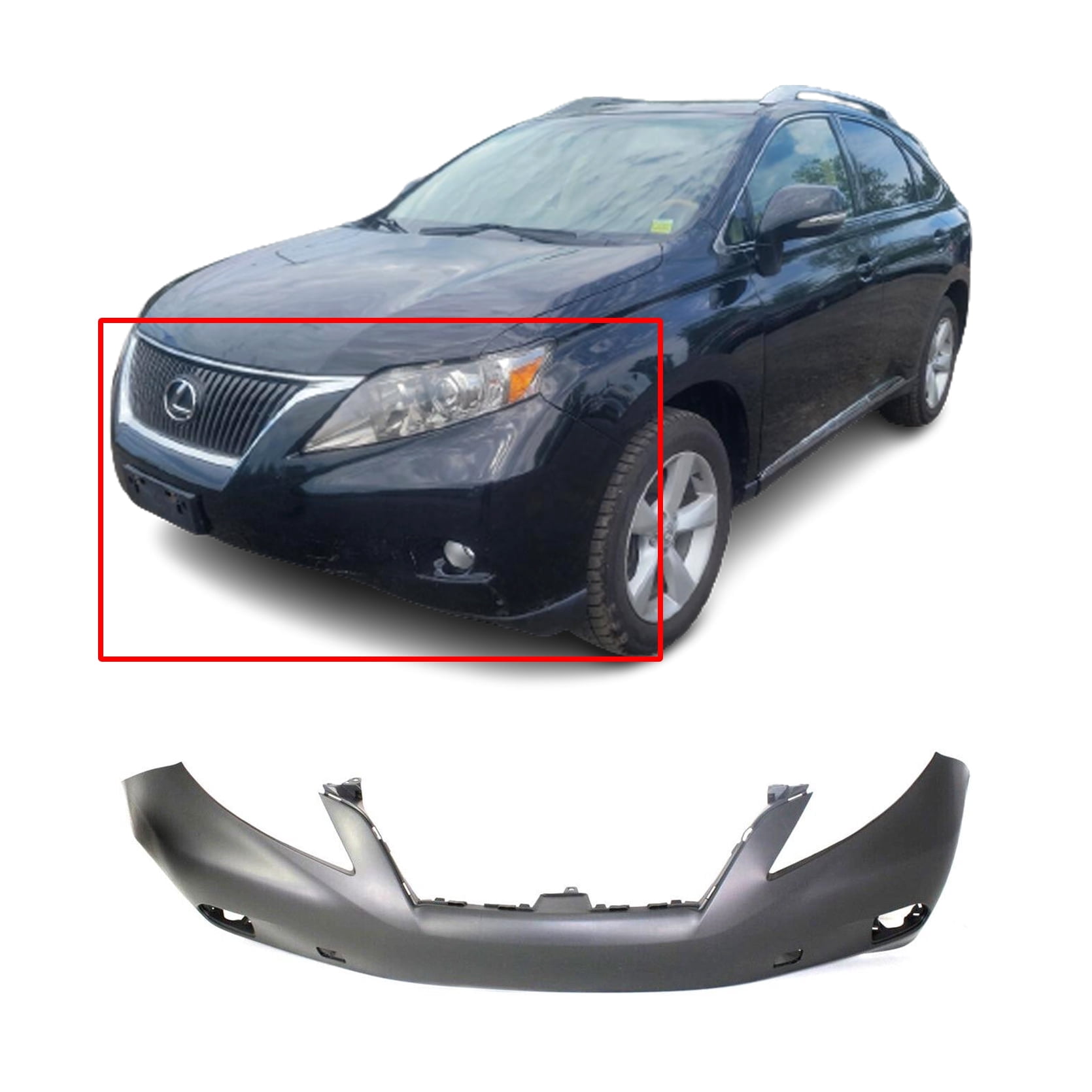 DCP Front Bumper Cover For 2010-2012 Lexus RX350 Canada Built Primed ...