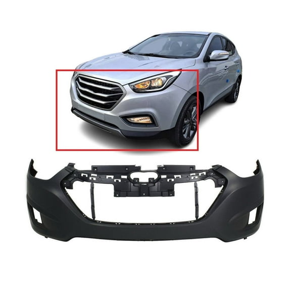 DCP Front Bumper Cover For 2010-2015 Hyundai Tucson GL GLS L Limited SE w Fog holes