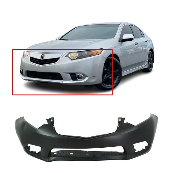 DCP Front Bumper Cover For 2011-2014 Acura TSX W/Fog Light Hls Primed AC1000177