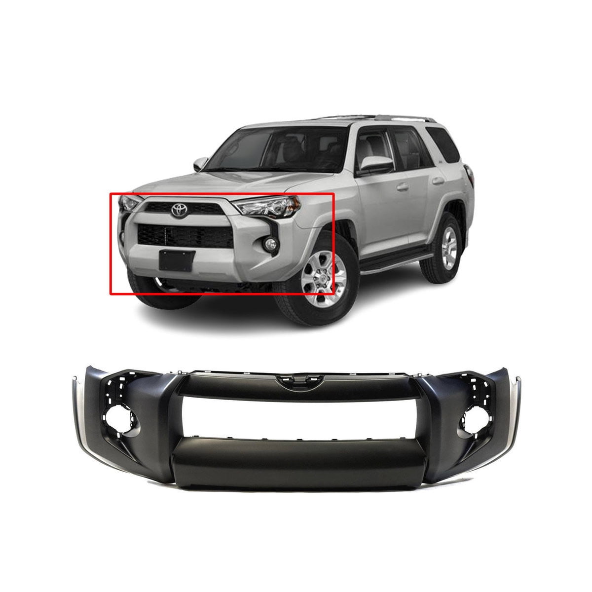 DCP Front Bumper Cover For 2014-2023 Toyota 4Runner SR5 Primed ...
