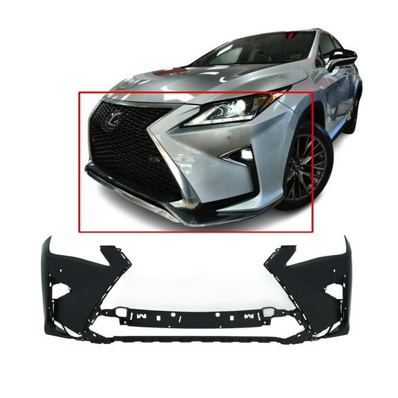 DCP Front Bumper Cover For 2016-2019 Lexus RX350/RX450h Primed LX1000314