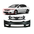 DCP Front Bumper Cover & Grille Kit For Honda Civic 20092011 Sedan