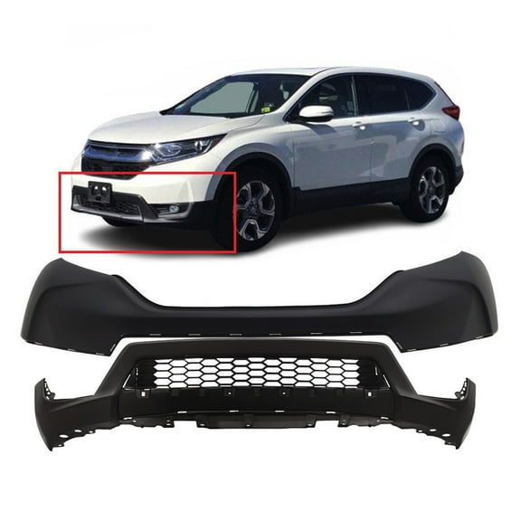 DCP Front Bumper Cover Kit for 2017-2019 Honda CR-V EX LX HO1014104 HO1015117