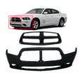 DCP Front Bumper Cover and Grille Kit For Dodge Charger 20112014 R/T