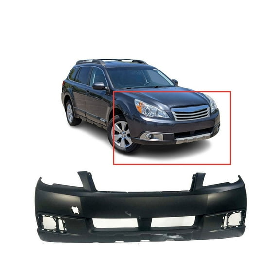 DCP Front Bumper Cover for 2010 2011 2012 Subaru Outback Wagon w Fog Light holes