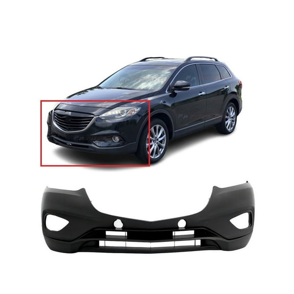 DCP Front Bumper Cover for 2013-2015 Mazda CX-9 GS GT Sport Touring w/Fog Lamp Holes