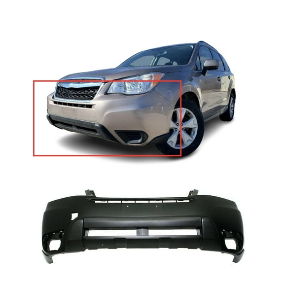 DCP Front Bumper Cover for 2014-2016 Subaru Forester w/Fog Light Holes 57704SG001