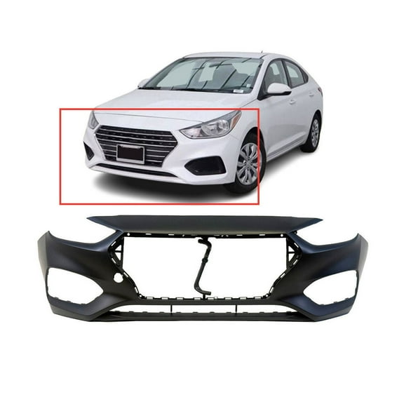 DCP Front Bumper Cover for 2018-2020 Hyundai Accent Sedan 86511J0000 HY1000224