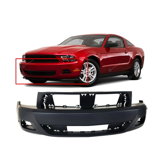 DCP Front Bumper Cover for Ford Mustang 2010-2012 Base W/Fog Hls FO1000652