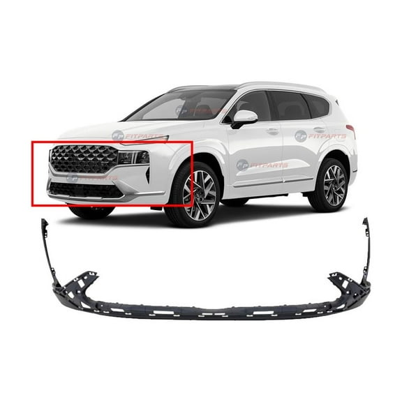 DCP Front Bumper Cover for Hyundai Santa Fe 2021-2023 Textured 86512S2500