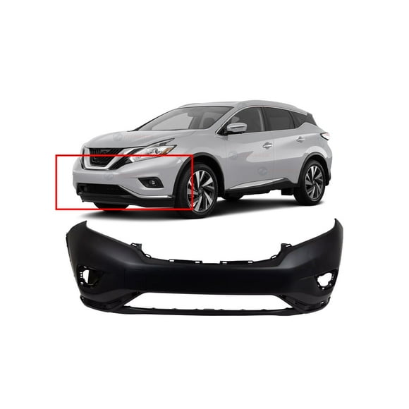 DCP Front Bumper Cover for Nissan Murano 2015-2018 NI1000305 62022-5AA0H