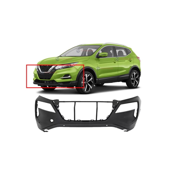 DCP Front Bumper Cover for Nissan Rogue 2021-2023 W/Park Hls Primed 620226RL0H