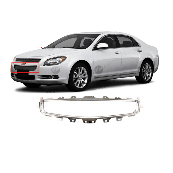 DCP Front Grille Molding Chrome for Chevy Chevrolet Malibu 2008-2012 25784043 GM1210115