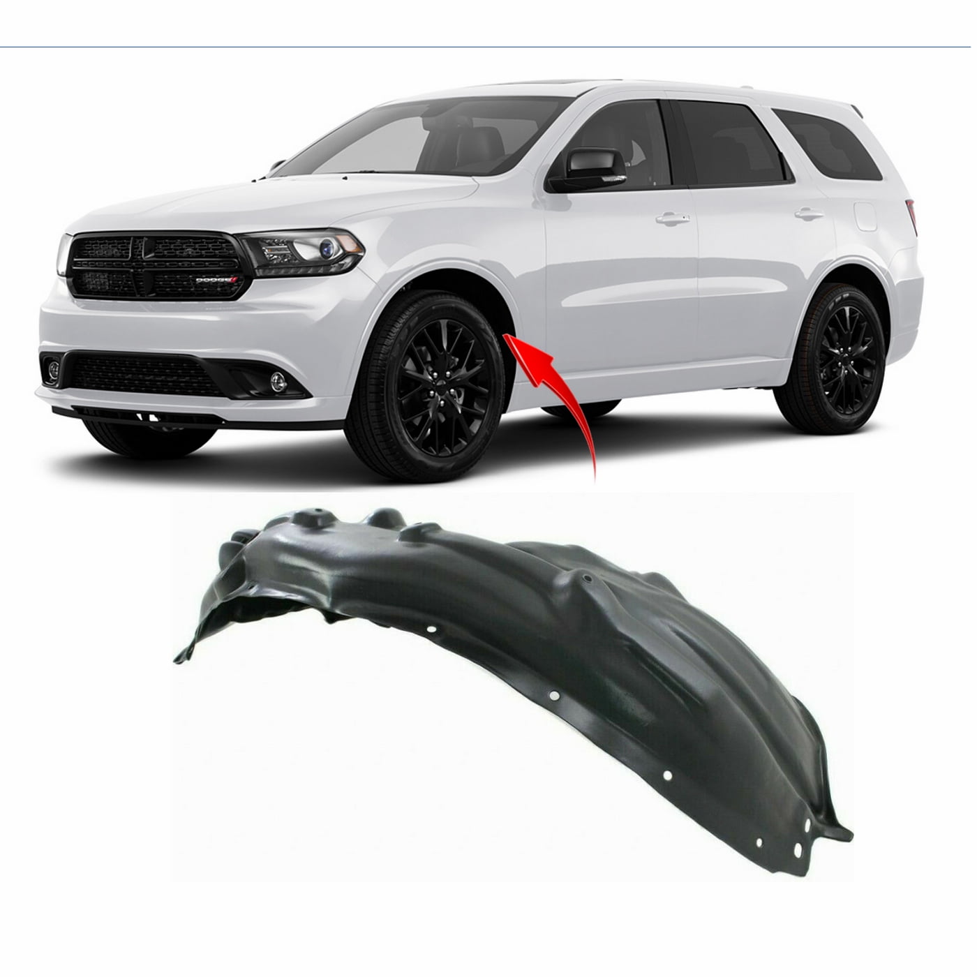 Front Driver Side Fender Liner For Dodge Challenger 2015-2023 – Wide Body – Evan-Fischer