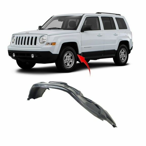 DCP Front Left Driver Side Fender Liner For 2011-2017 Jeep Patriot CH1248165