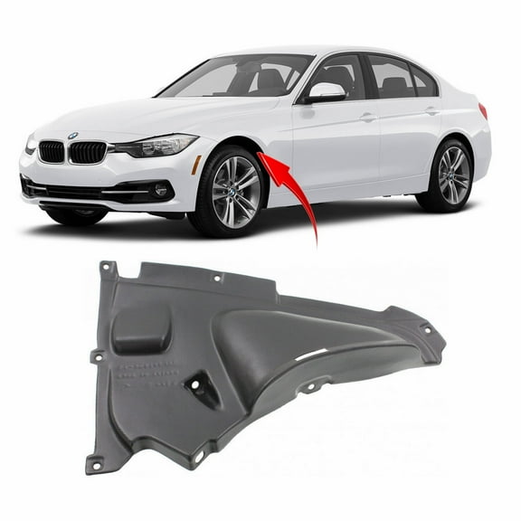 DCP Front Left Driver Side Fender Liner For 2012-2018 BMW 3 Series BM1250127