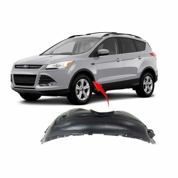 DCP Front Left Driver Side Fender Liner For 2013-2014 Ford Escape FO1248158