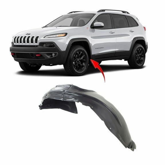 DCP Front Left Driver Side Fender Liner For 2014-2018 Jeep Cherokee CH1248162