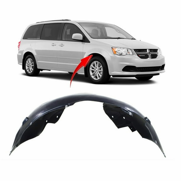 DCP Front Passenger Side Fender Liner For 2008-2020 Dodge Grand Caravan CH1249147