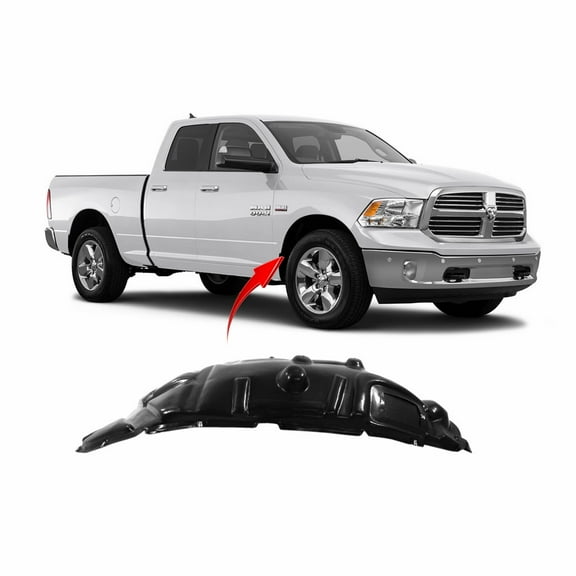 DCP Front Passenger Side Fender Liner For 2013-2018 Dodge RAM 1500 CH1249179