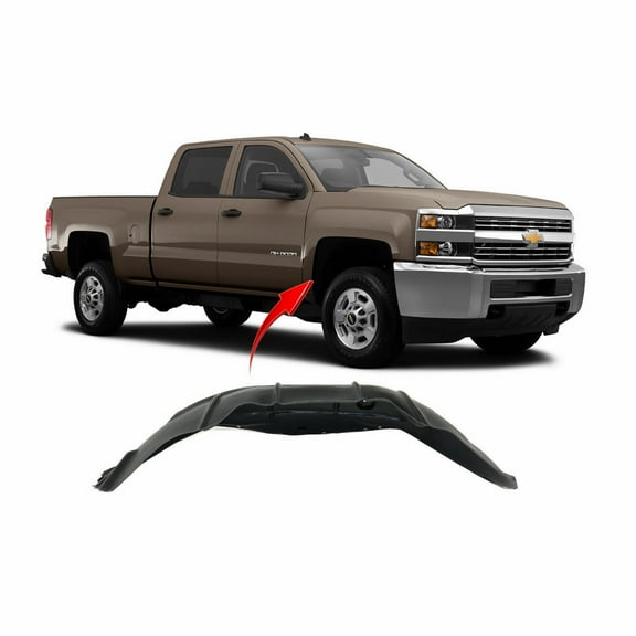 DCP Front Passenger Side Fender Liner For 2015-2016 Chevrolet Silverado GM1249249