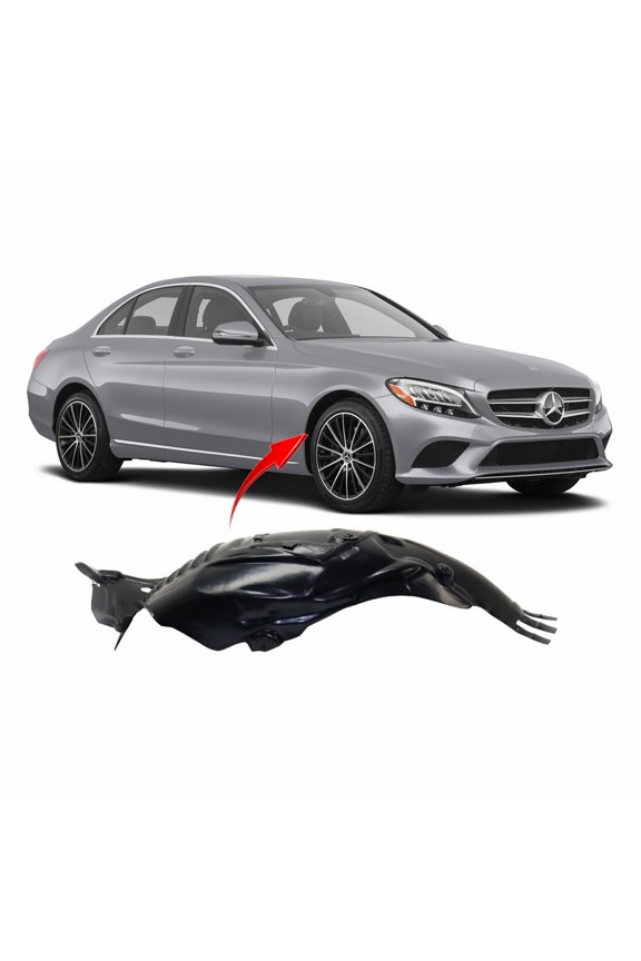 Front Passenger Side Fender Liner For 2015-2020 Mercedes C-Class MB1249181