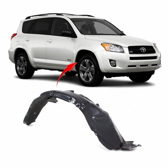 DCP Front Right Passenger Side Fender Liner For 2006-2012 Toyota RAV4 TO1249143