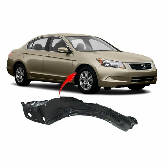 DCP Front Right Passenger Side Fender Liner For 2008-2009 Honda Accord HO1249127
