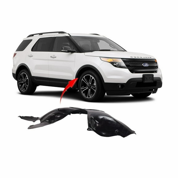 DCP Front Right Passenger Side Fender Liner For 2011-2015 Ford Explorer FO1249149